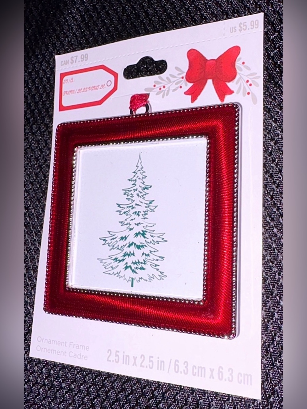 Studio Decor NWT Square Shape Red Colored Ornament Frame 1 Piece